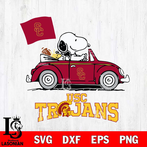 USC Trojans Snoopy Sport 5 Svg Eps Dxf Png File, Digital Download