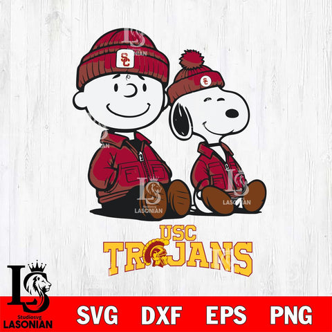 USC Trojans Snoopy Sport 6 Svg Eps Dxf Png File, Digital Download