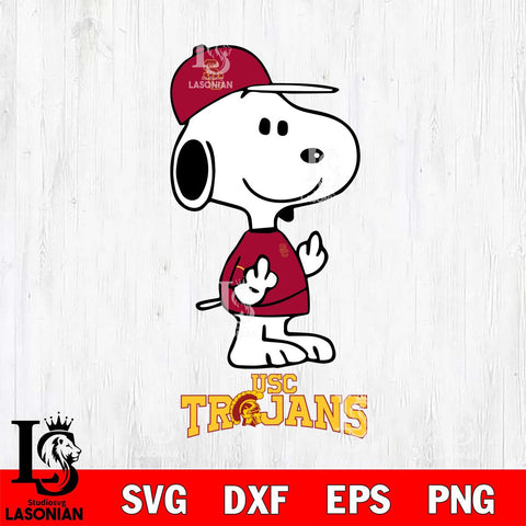 USC Trojans Snoopy Sport 8 Svg Eps Dxf Png File, Digital Download