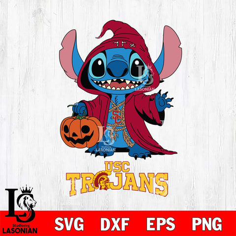 USC Trojans Stitch Horror Svg Eps Dxf Png File, NCAA svg, Digital Download, Instant Download