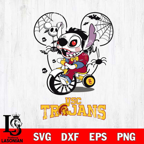 USC Trojans Stitch Jigsaws Halloween Svg Eps Dxf Png File, Digital Download, Instant Download
