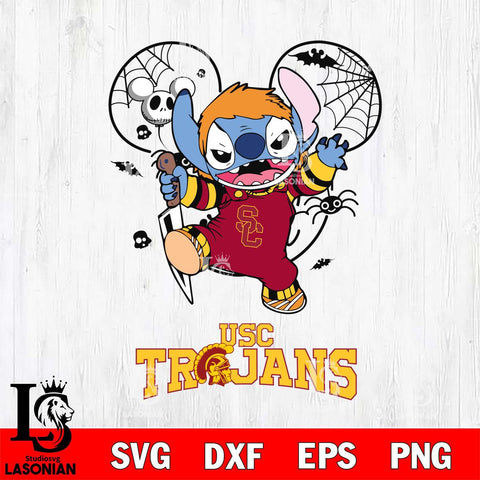 USC Trojans Stitch Michael Halloween Svg Eps Dxf Png File, Digital Download, Instant Download