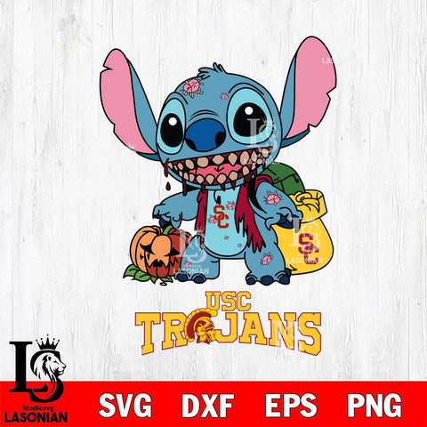 USC Trojans Stitch Zombie Svg Eps Dxf Png File, NCAA svg, Digital Download, Instant Download