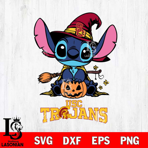 USC Trojans Stitch witch Svg Eps Dxf Png File, NCAA svg, Digital Download, Instant Download