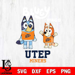 UTEP Miners Bluey & Bingo 4 Svg Eps Dxf Png File, NCAA svg, Digital Download, Instant Download