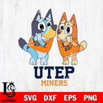 UTEP Miners Bluey & Bingo 5 Svg Eps Dxf Png File, NCAA svg, Digital Download, Instant Download
