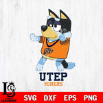 UTEP Miners Bluey Dad Dance Svg Eps Dxf Png File, Digital Download, Instant Download