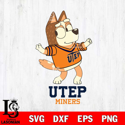 UTEP Miners Chilli Dance Svg Eps Dxf Png File, Digital Download, Instant Download