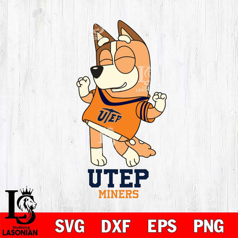 UTEP Miners Chilli Dance Sport Svg Eps Dxf Png File, Digital Download, Instant Download