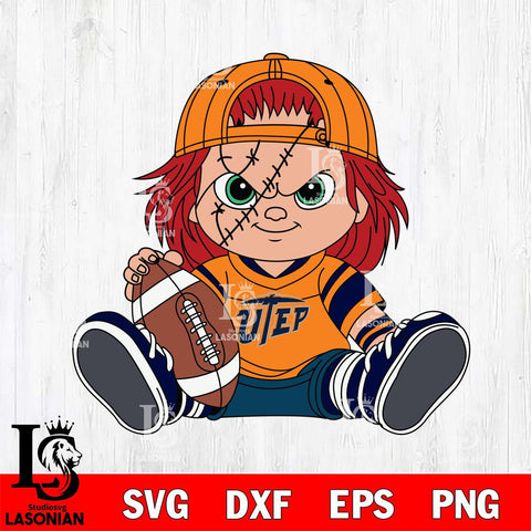 UTEP Miners Chucky Horror 11 Svg Eps Dxf Png File, NCAA svg, Digital Download, Instant Download