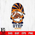 UTEP Miners Gnomes Football Svg Eps Dxf Png File, Digital Download, Instant Download