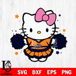 UTEP Miners Hello Kitty Cheerleader 10 Svg Eps Dxf Png File, Digital Download, Instant Download