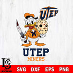 UTEP Miners Jason Voorhees 12 Svg Eps Dxf Png File, Digital Download
