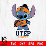 UTEP Miners Stitch Disney, Svg Eps Dxf Png File, Digital Download