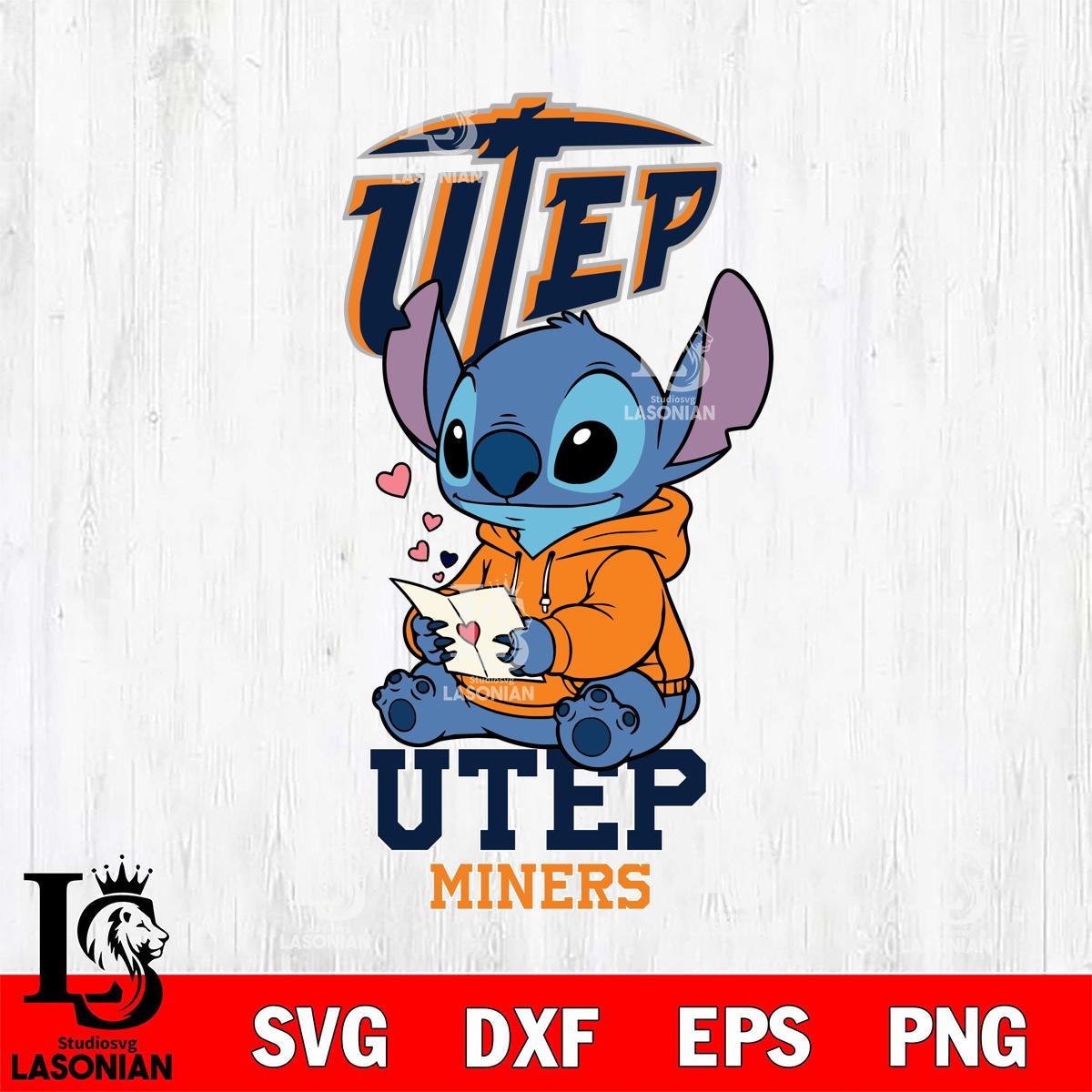 UTEP Miners Stitch Read Digital Download, NCAA SVG DXF EPS PNG PDF File ...