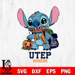 UTEP Miners Stitch Zombie Svg Eps Dxf Png File, NCAA svg, Digital Download, Instant Download