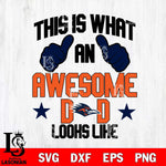UTSA Roadrunners Awesome Dad Looks like Svg Eps Dxf Png File, Digital Download, Instant Download