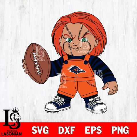UTSA Roadrunners Chucky Horror 12 Svg Eps Dxf Png File, NCAA svg, Digital Download, Instant Download