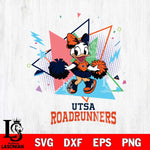 UTSA Roadrunners Cute Daisy Duck Cheerleader SVG DXF EPS PNG FILE, NCAA File Cut,Digital Download,Instant Download