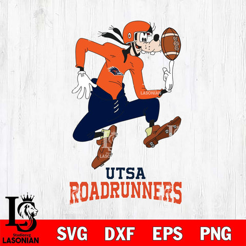 UTSA Roadrunners Goofy Circus Football SVG DXF EPS PNG FILE,NCAA svg ,Football Digital Download,Instant Download, Silhouette