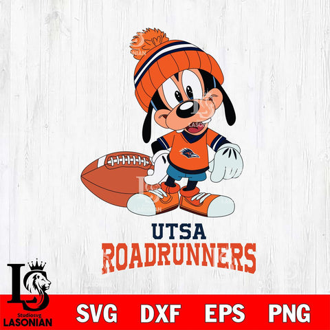 UTSA Roadrunners Goofy Football SVG DXF EPS PNG FILE,NCAA svg ,Football Digital Download,Instant Download, Silhouette