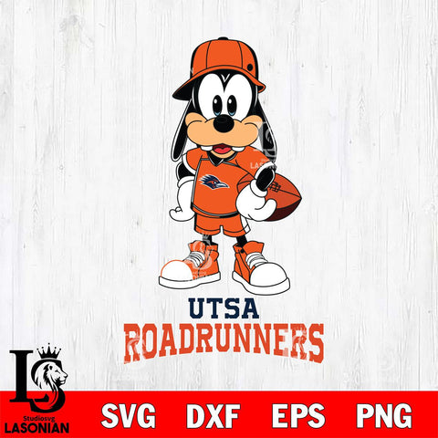 UTSA Roadrunners Goofy rugby SVG DXF EPS PNG FILE,NCAA svg ,Football Digital Download,Instant Download, Silhouette