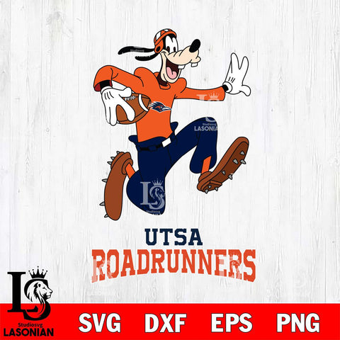 UTSA Roadrunners Goofy rugby Sport SVG DXF EPS PNG FILE,NCAA svg ,Football Digital Download,Instant Download, Silhouette