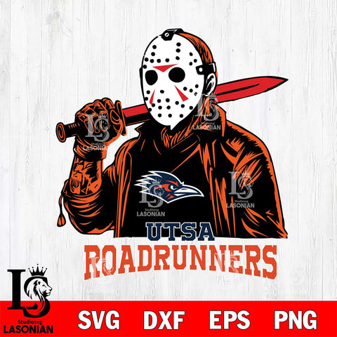 UTSA Roadrunners Jason Voorhees Horror 12 Svg Eps Dxf Png File, NCAA svg, Digital Download, Instant Download