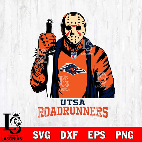 UTSA Roadrunners Jason Voorhees Horror 3 Svg Eps Dxf Png File, NCAA svg, Digital Download, Instant Download