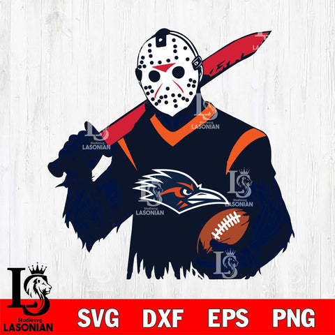 UTSA Roadrunners Jason Voorhees Horror Halloween 2 Svg Eps Dxf Png File, NCAA svg, Digital Download, Instant Download