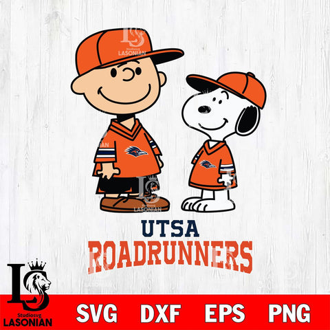 UTSA Roadrunners Peanuts Snoopy Football SVG DXF EPS PNG FILE,Snoopy File Cut, NCAA Digital Download,Instant Download,Christmas Silhouette