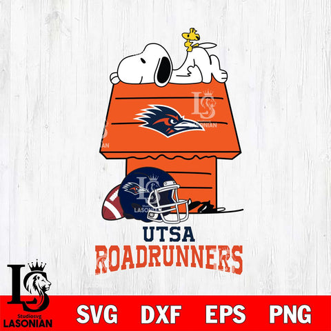 UTSA Roadrunners Snoopy Chill Football SVG DXF EPS PNG FILE,Snoopy File Cut, NCAA Digital Download,Instant Download,Christmas Silhouette