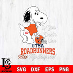 UTSA Roadrunners Snoopy If you dont like kiss SVG DXF EPS PNG FILE,Snoopy File Cut, NCAA Digital Download,Instant Download,Christmas Silhouette