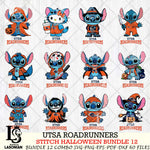 UTSA Roadrunners Stitch Horror Bundle 12 SVG Svg Eps Dxf Png File, NCAA svg, Digital Download, Instant Download