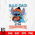 UTSA Roadrunners Stitch Rad Dad SVG DXF EPS PNG FILE, NCAA File Cut,Digital Download,Instant Download