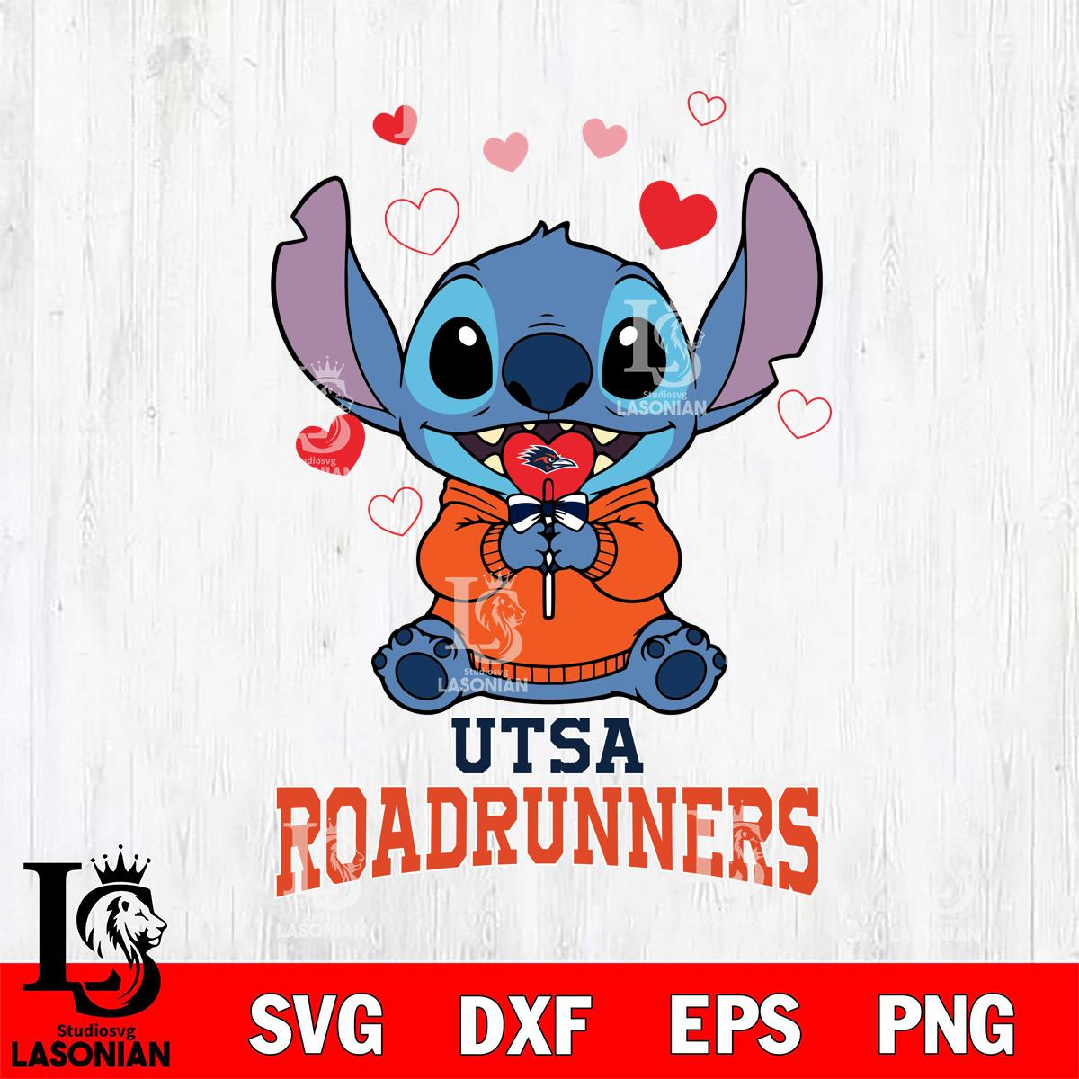 UTSA Roadrunners Stitch sucette Digital Download, NCAA SVG DXF EPS PNG ...