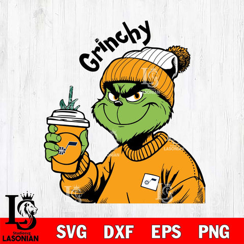 Utah Jazz Boujee Grinch 10 Svg Eps Dxf Png File, Digital Download, Instant Download