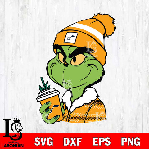Utah Jazz Boujee Grinch Svg Eps Dxf Png File, Digital Download, Instant Download