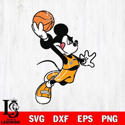 Utah Jazz Mickey NBA basketball Svg Eps Dxf Png File, Digital Download, Instant Download