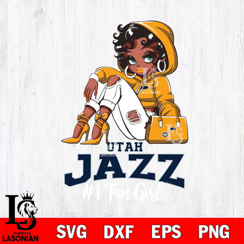 Utah Jazz #1 beauty Black Fan Girl