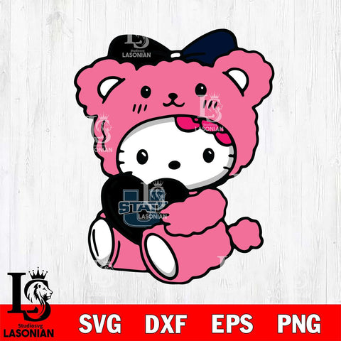 Utah State Aggies Cute Hello Kitty 3 Svg Eps Dxf Png File, Digital Download, Instant Download