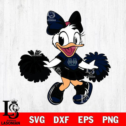 Utah State Aggies Daisy Duck Cheerleader Svg Eps Dxf Png File, NCAA svg, Digital Download, Instant Download
