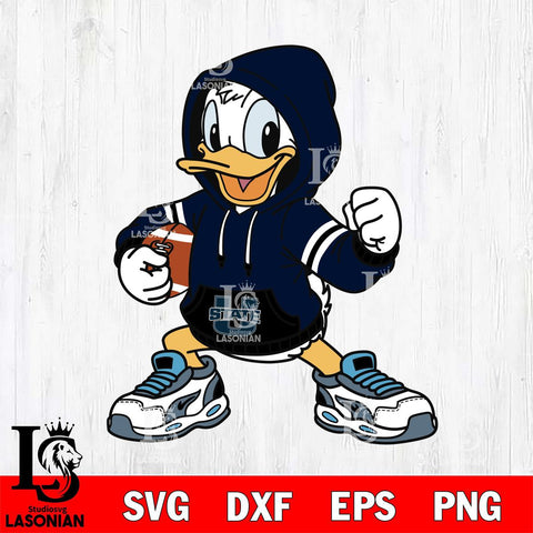 Utah State Aggies Donald Duck Disney Christmas File Cut, NCAA SVG DXF EPS PNG FILE, Digital Download , Criucut , Silhouette