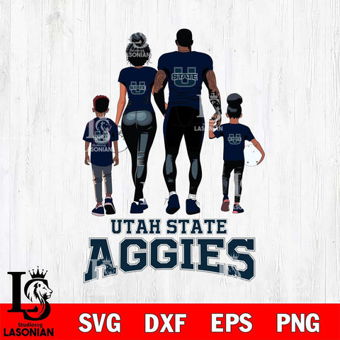 Utah State Aggies Family Love Rugby SVG DXF EPS PNG FILE,NCAA SVG, Father day Digital Download,Instant Download, Silhouette