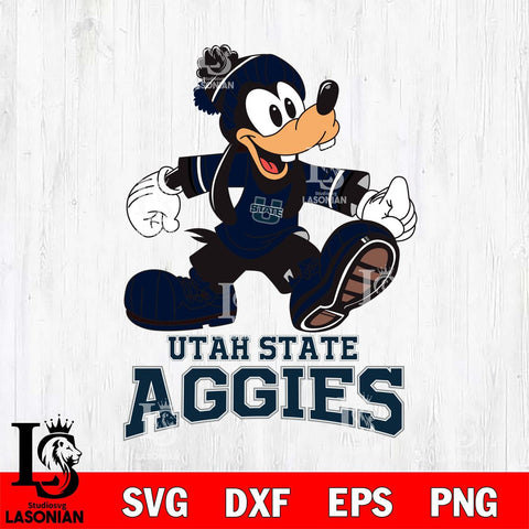 Utah State Aggies Goofy Cool Sport SVG DXF EPS PNG FILE,NCAA svg ,Football Digital Download,Instant Download, Silhouette