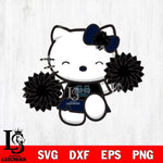 Utah State Aggies Hello Kitty Cheerleader Svg Eps Dxf Png File, Digital Download, Instant Download