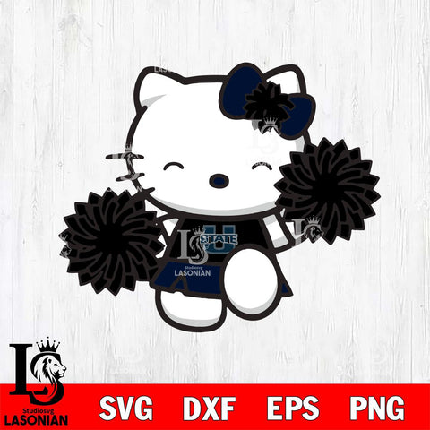 Utah State Aggies Hello Kitty Cheerleader Svg Eps Dxf Png File, Digital Download, Instant Download