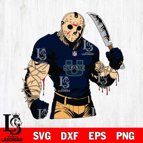 Utah State Aggies Jason Voorhees Horror 8 Svg Eps Dxf Png File, NCAA svg, Digital Download, Instant Download