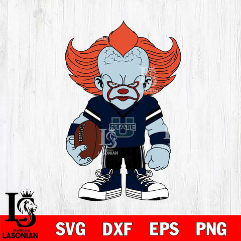 Utah State Aggies Pennywise Horror Sport 11 Svg Eps Dxf Png File, Digital Download