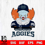 Utah State Aggies Pennywise Horror Sport 2 Svg Eps Dxf Png File, Digital Download